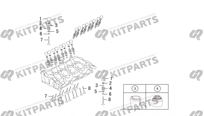 Клапаны и клапанные пружины Haval H6