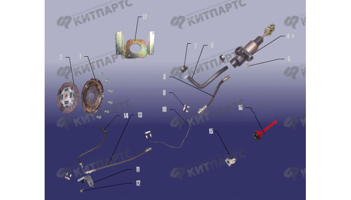 Механизм сцепления Chery Fora (A21)